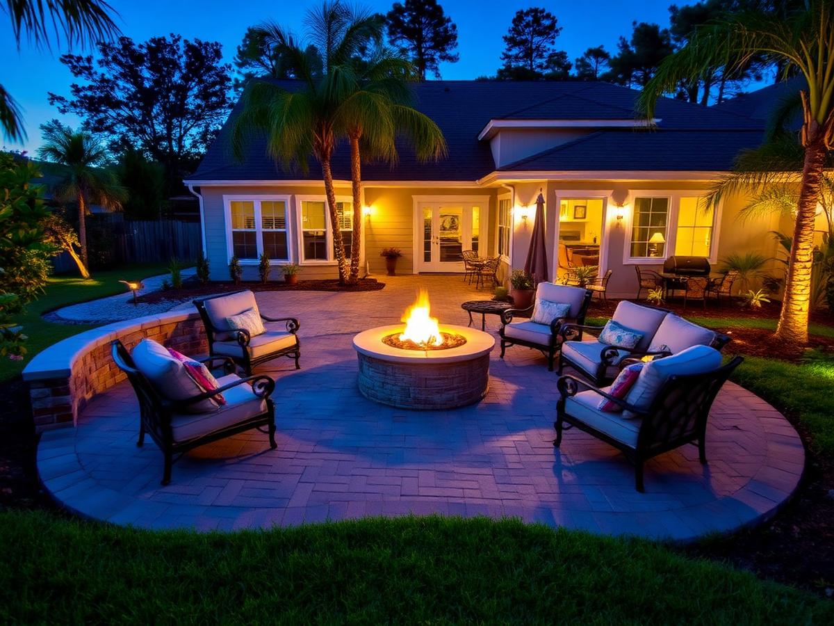 Paver Patio & Fire Pit
